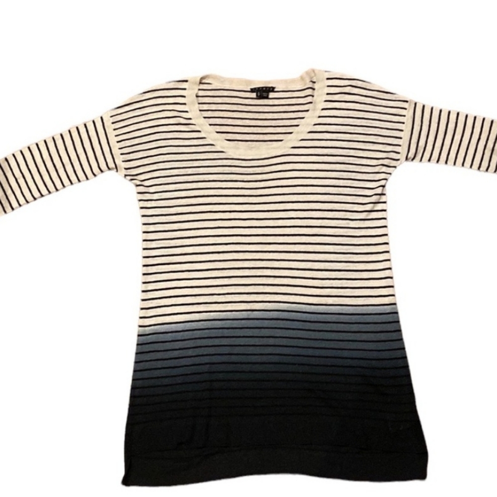 Theory Linen Blend Ombré Top